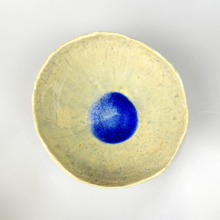 Rakú - Taller de cerámica-Fuente azul